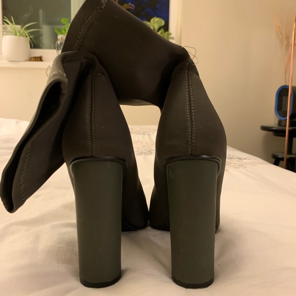 CAPE ROBBIN: Sock Booties, Army green - Picture 5 of 6